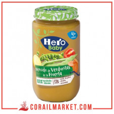 Compote de légumes bouillis du jardin ( plus 4 mois ) hero baby 235 g