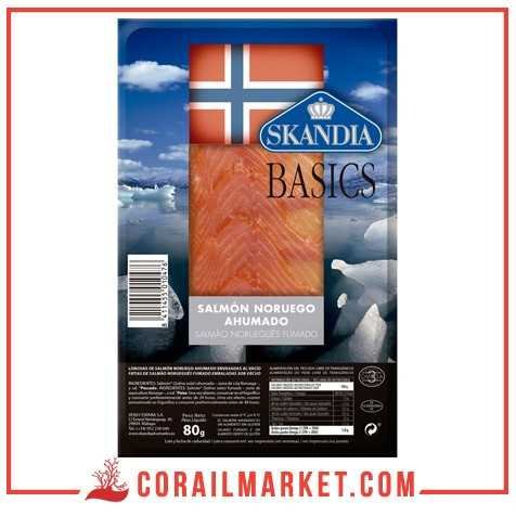 Filets de saumon fumé basics skandia 80 g Filets de saumon fumé basics skandia 80 g