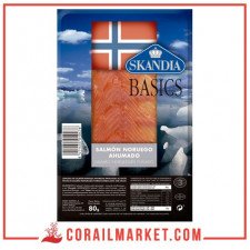 Filets de saumon fumé basics skandia 80 g