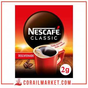 café soluble décaféiné nescafé 2 g