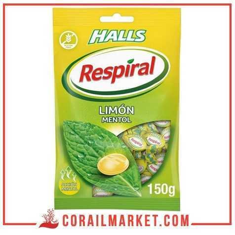 حلوى بدون غلوتين ذوق الليمون و النعناع رسبيرال هالز 150غ حلوى بدون غلوتين ذوق الليمون و النعناع رسبيرال هالز 150غ