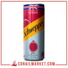 Boisson gazeuse goût grenadine schweppes 24cl