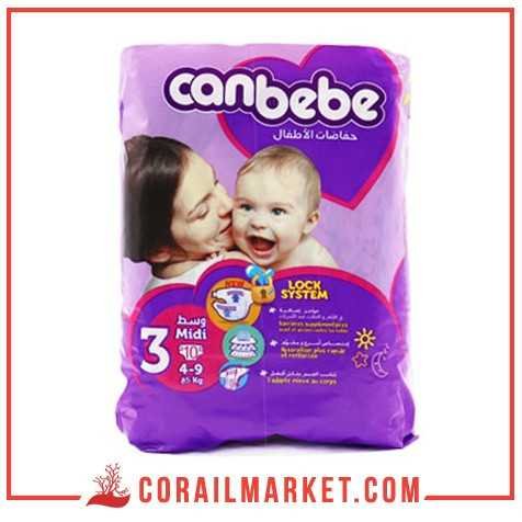 حفاضات الأطفال كانبيبي رقم 3 (9_4كغ)10حفاضة حفاضات الأطفال كانبيبي رقم 3 (9_4كغ)10حفاضة