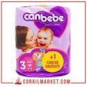 حفاضات الأطفال   كانبيبي رقم 3 (9_4كغ)10حفاضة
