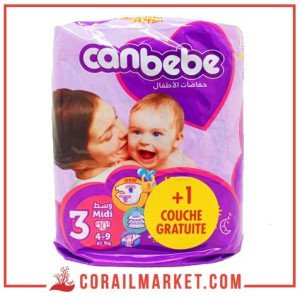 Couches bébé  Canbebe N 03 (4-9 kg) 10 couches