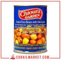 Chtoura Garden Fèves Et Pois Chiches Cuites 475 G