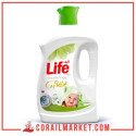 lessive en liquide pour bébé life 3 l