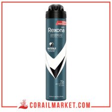 REXONA Déodorant homme Anti-Transpirant Invisible Black & White 200 ml