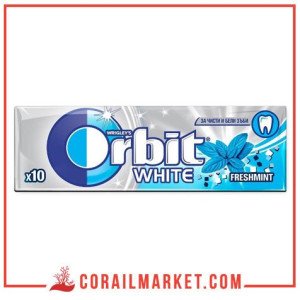 Orbit White Chewing-gum Sans Sucre Goût Menthe Givrée 10 Dragées 14 G
