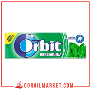 Orbit Chewing-gum Sans Sucre Goût Menthe 10 Dragées 14 G