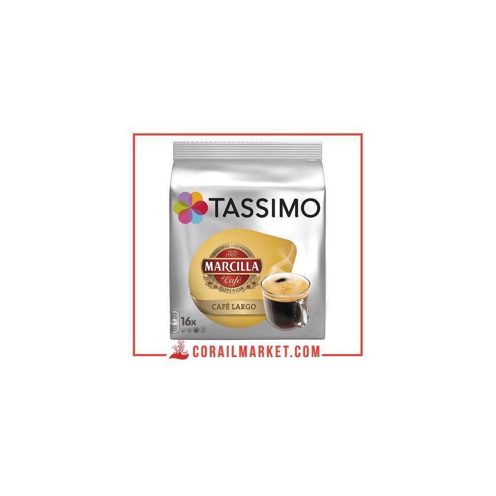 TASSIMO Café Dosettes Compatibles Tassimo café long marcilla 16 Dosettes –  Corail Market