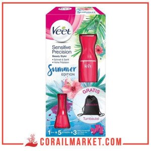 Veet tondeuse bikini Sensitive Precision Expert - Styler de beauté, taille-bordures de précision corps
