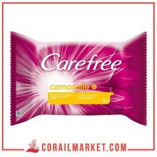 Carefree- lingettes pour l'hygiène intime 20 pièces