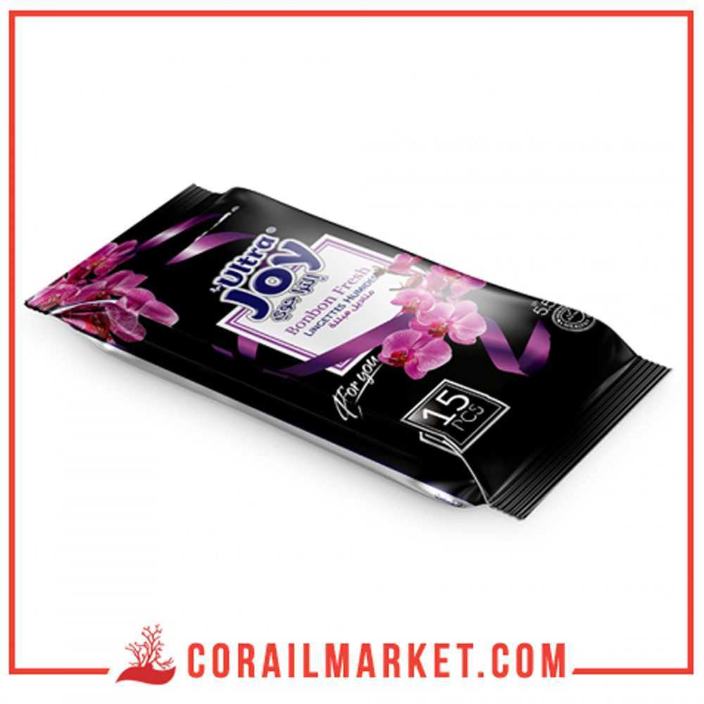Ultra Joy Lingette Parfumée Citron 72 Unités – Corail Market