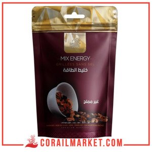 RAYA NUTS, AMANDE, CAJOU, NOIX, CACAHUÈTE, RAISIN SEC sans sel MIX ENERGY 150