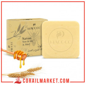Macoco savon son de blé et miel 100g
