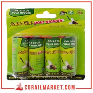 colle glue pour mouche 4 unités