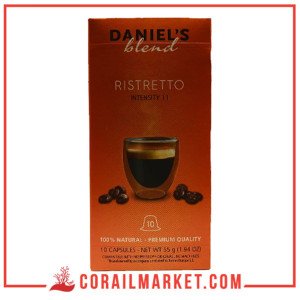 Daniel's blend Café En Capsule Ristretto intensité 11  10 P