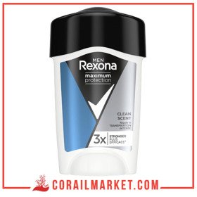 REXONA MEN Déodorant Stick Anti-Transpirant Clean Scent 96H 45ml