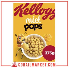 Kelloggs Miel Pops Céréales Boules Aux Miel 375 G
