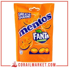 MENTOS Fanta bonbons à mâcher saveur orange 160 g