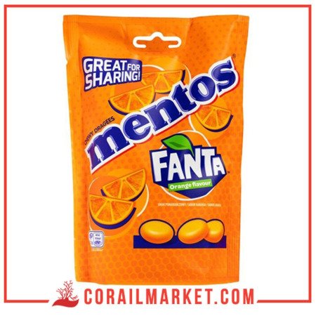 MENTOS Fanta bonbons à mâcher saveur orange 160 g