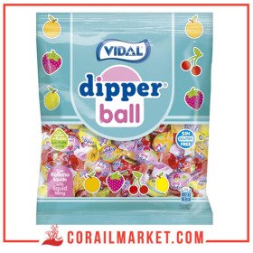 VIDAL BONBONS caramels moelleux saveur FRUITS remplis d’une exquise garniture liquide fabriquée Sans gluten 900 G
