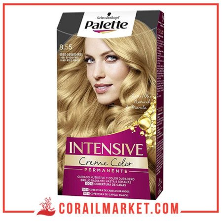 SCHWARZKOPF PALETTE Teinte Crème Intensive Couleur Permanente Blond Miel Doré N°8.55