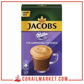 Jacobs Boîte De Cappuccino Saveur Chocolat Milka 8 Sachets