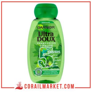 ULTRA DOUX garnier Shampoing detox thé vert et 5 plantes  250 ml