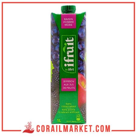 Ifruit Jus Gout Raisin Pomme Mûre 1 L