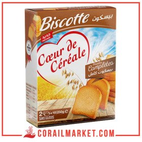Cœur De Céréale Biscotte Complètes, 250 G