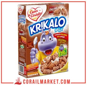 Krikalo Cœur De Céréales Céréales Fourrées Au Chocolat 200 G