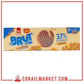 Qaada Brut biscuit multi céréale 37% nappé au chocolat au lait 130 g