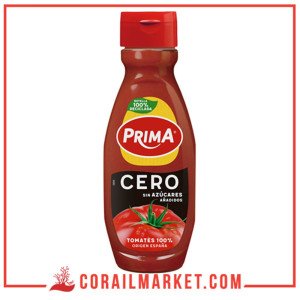 PRIMA cero ketchup sans sucre ajouté, sans gluten 510 g