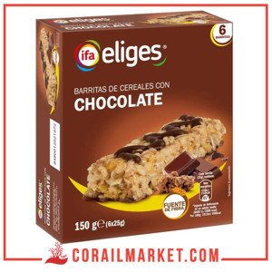 ifa eliges Barres de Céréales au Chocolat 6 unités 150g