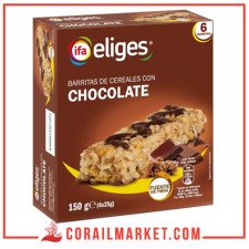 ifa eliges Barres de Céréales au Chocolat 6 unités 150g