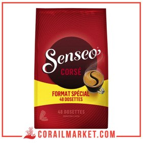 Café dosettes Compatibles Senseo corsé 60 dosettes