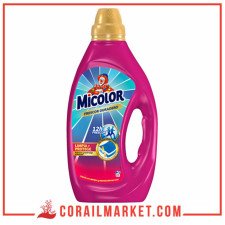Micolor Lessive En Liquide Vêtement Colorés Parfumé 21 Lavages 1,426l