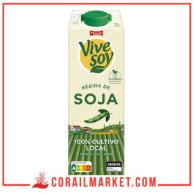 VIVESOY Boisson de soja classique riche en protéines végétales 100% végétale 1 l
