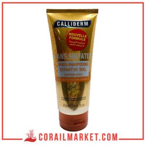 Calliderm Après Shampoing Sans Sulfate Cheveux Secs Extrait De Miel 250 Ml