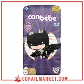 Canbebe Couches Bébé Batbaby N 06 (14-25 Kg) 10 Couches
