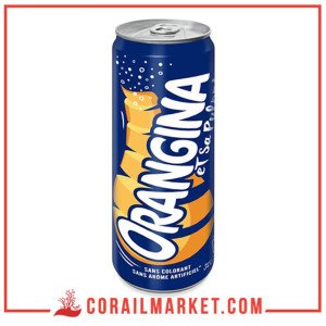 ORANGINA Boisson gazeuse à la pulpe de fruits jaunes 33cl
