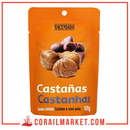 Hacendado Châtaignes pelées cuites 100 g