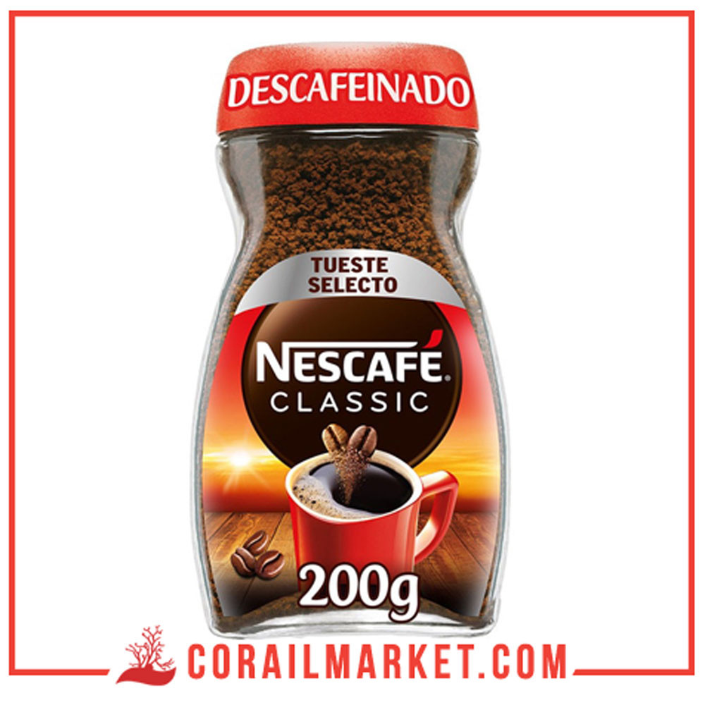 NESCAFE CLASSIC Café soluble décaféiné 200 g – Corail Market