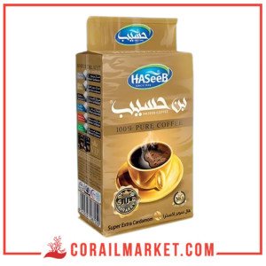 Haseeb Café moulu à la cardamome (golden)  200g