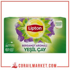 Lipton Thé vert aromatisé à la bergamote 20 pièces