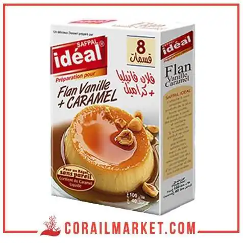 FLAN VANILLE CARAMEL idéal 100g FLAN VANILLE CARAMEL idéal 100g