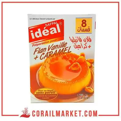 FLAN VANILLE CARAMEL idéal 100g FLAN VANILLE CARAMEL idéal 100g