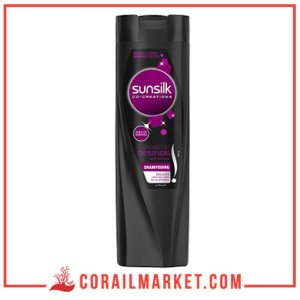 Sunsilk Shampoing À L'huile D'argan Et Babassu Brillance Éblouissante Pour Cheveux Noirs 180 Ml